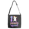 1st grade squad Adjustable Strap Totes