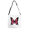 breast cancer butterfly Adjustable Strap Totes