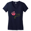 floral Women's V-Neck T-Shirt