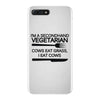 i'm a secondhand vegetarian. cows eat grass, i eat cows. iPhone 7 Plus Case