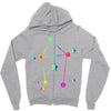 libra rainbow sign Zipper Hoodie