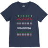 ugly christmas grandma V-Neck Tee