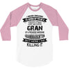 Super Cool Gran Of A Freaking Awesome Granddaughter 3/4 Sleeve Shirt