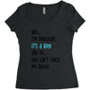 Yes...I'm Pregnant.It's a Boy! And No...You Can't Touch My Belly! Women's Triblend Scoop T-shirt