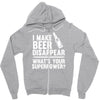 i make beer disappear! Zipper Hoodie