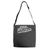 never get bored in bedford Adjustable Strap Totes