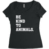 Be Kind To Animals Women's Triblend Scoop T-shirt