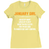 January Girl Hated By Many Ladies Fitted T-Shirt