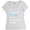 Yes...I'm Pregnant.It's a Boy! And No...You Can't Touch My Belly! Women's Triblend Scoop T-shirt