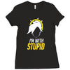 im with stupid Ladies Fitted T-Shirt