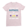 you can't buy happiness, but you can adopt a cat and that's pretty muc Ladies Fitted T-Shirt