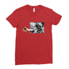 Football Statue Ladies Fitted T-Shirt