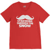 mustaching through snow V-Neck Tee
