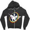 narwhal rainbow stormtrooper Zipper Hoodie
