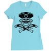 retro pirate Ladies Fitted T-Shirt