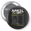 April Girl Facts Aries Pin-back button