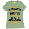 Super Cool Daughter Of A Freaking Awesome Dad Ladies Fitted T-Shirt