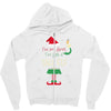 i'm not short i'm just a tall elf Zipper Hoodie