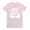 jaws inspired movie Ladies Fitted T-Shirt