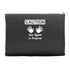 caution! jazz handsfunny jazz dance comic boogie camp trumpet Accessory Pouches