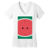 watermelon Women's V-Neck T-Shirt