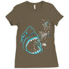 shark attack!!! Ladies Fitted T-Shirt