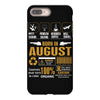 Born August  Multitasking Problem Solving Tees iPhone 8 Plus