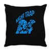 new retro night trap Throw Pillow