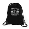 smash university Drawstring Bags
