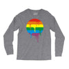 rainbow colored stripes dot running splashes Long Sleeve Shirts
