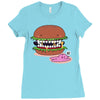 monster burger Ladies Fitted T-Shirt