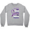 supporting the fighter, admiring the survivors, honoring the taken Crewneck Sweatshirt