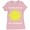 political the 80's 60's hippy anti capitalism Ladies Fitted T-Shirt