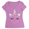 birthday unicorn family series mom Women's Triblend Scoop T-shirt