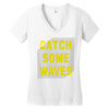 Catch Some Waves Women's V-Neck T-Shirt