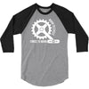 born to cycle forced to work 3/4 Sleeve Shirt