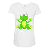 frog cute Maternity Scoop Neck T-shirt
