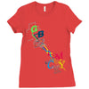 rgb cmyk Ladies Fitted T-Shirt