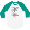 I Wear Grey For My Grand Daughter (Brain Cancer Awareness) 3/4 Sleeve Shirt