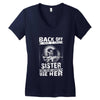 Back Of I Have A Crazy Sister Women's V-Neck T-Shirt
