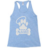 personalized paw halo Racerback Tank