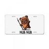nub nub License Plate