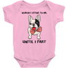 nobody listens to me Baby Bodysuit