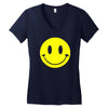 smiley face mens Women's V-Neck T-Shirt