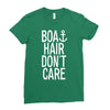 boat hair don't care Ladies Fitted T-Shirt