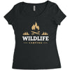 Wildlife Camping Women's Triblend Scoop T-shirt