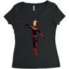 captain marvel Women's Triblend Scoop T-shirt
