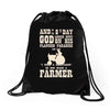 the 8th day god made farmers Drawstring Bags