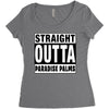 straight outta paradise palms Women's Triblend Scoop T-shirt