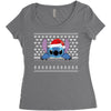 ugly stitch christmas Women's Triblend Scoop T-shirt
